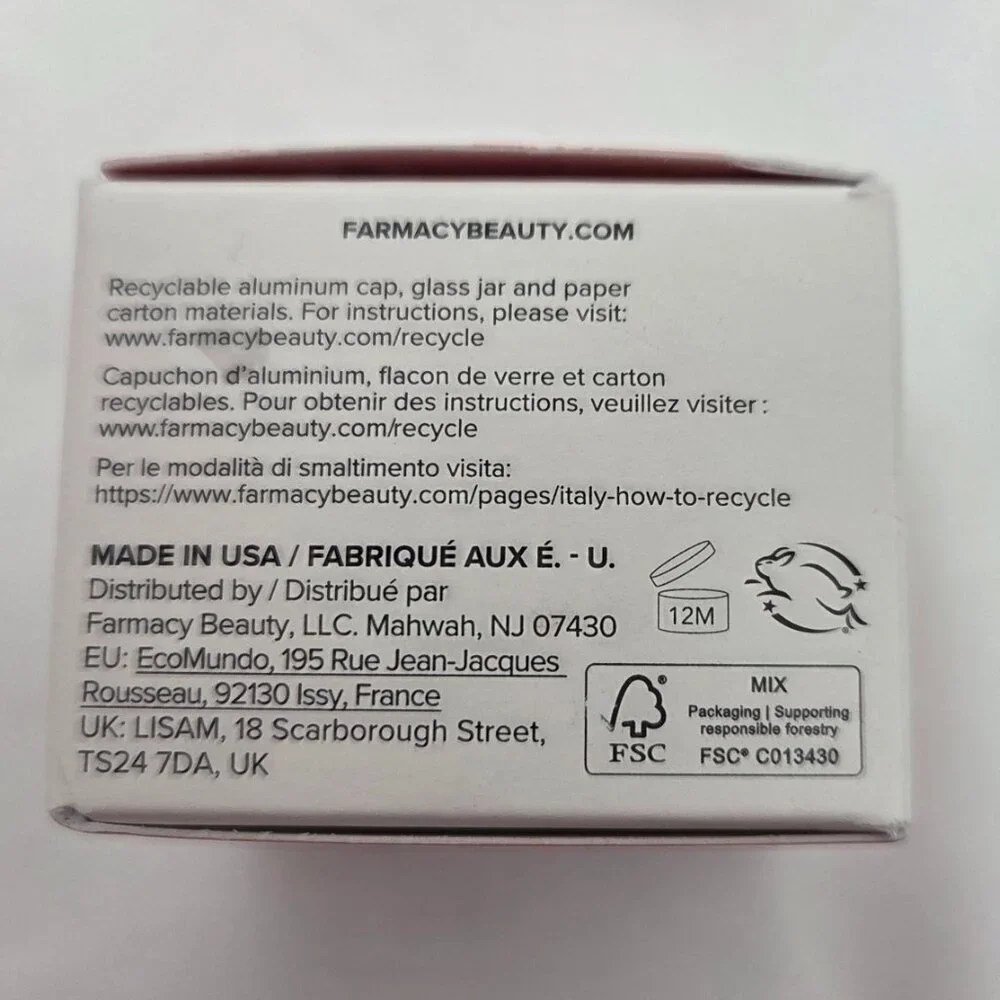 NWT Farmacy Lip Smoothie Vitamin C + Peptide Lip Balm